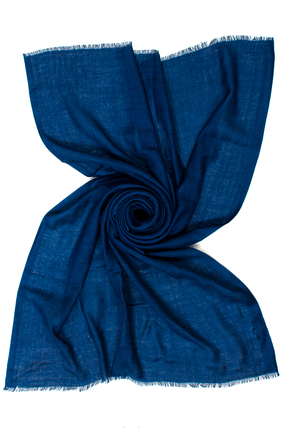 STOLA TINTA UNITA JACQUARD, 70X180  - DENIM